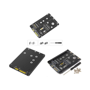 2.5inch Solid Disk Enclosure Adapter Double Slots Support For M.2 And mSATA SATA3 6Gbps Fast Speed Transfer