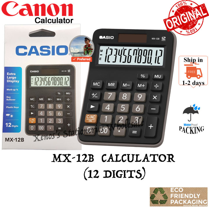 CASIO MX-12B 12 DIGITS CALCULATOR (READY STOCK / 100% ORIGINAL) | Lazada