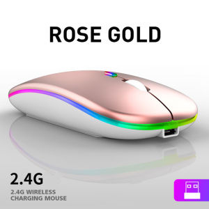 Wireless Bluetooth Mouse 2.4G Rechargeable Mouse LED Backlit Bluetooth Silent  Gaming Mouse for PC Laptop