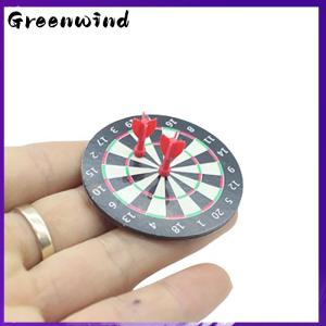 【Greenwind】 บ้านตุ๊กตาขนาดเล็ก1เซ็ตชุดเกมลูกดอกของเล่นจำลองบ้านตุ๊กตาของตกแต่งบ้าน