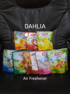 DAHLIA AIR FRESHENER pengharum udara ruangan one for all/heritage LEMON ORANGE APPLE FANTASY BLUE FRUIT PUNCH CHERRY BLOSSOM SECRET GARDEN CENDANA TEH KERATON