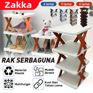 Rak Sepatu Portable 4 Susun 5 Susun 6 Susun 7 Susun Tempat Sepatu Sandal Serbaguna / Tempat Penyimpanan Sepatu & Sandal / Rak Serbaguna Plastic