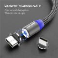Kabel Magnet Kabel Magnetic Kabel Magnetik Charger Magnetic Magnet Type C USB 2.4A LED. 