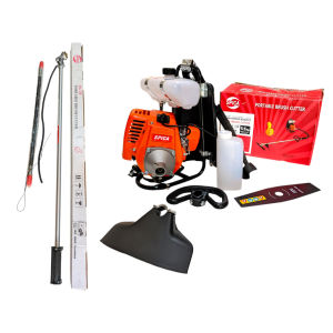 PROMO HARGA DISKON TESLA Brush Cutter Mesin Potong Babat Rumput 328cc 2 Tak Pakai Bensin Campur Oli Sudah Komplit Dengan Mata Pisau