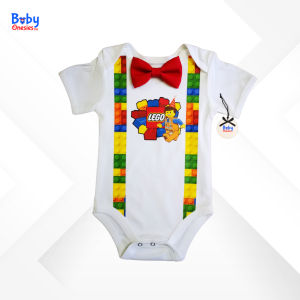 Baby Onesies PH 1st Birthday Baby Boy Clothes with Bow Custom Name 0-12 months Cotton Onesie