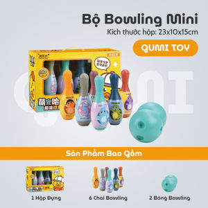 Đồ Chơi Bowling Nhựa Nhỏ Gọn Nhẹ Cho Bé Vui Chơi Phát Triển Thể Chất