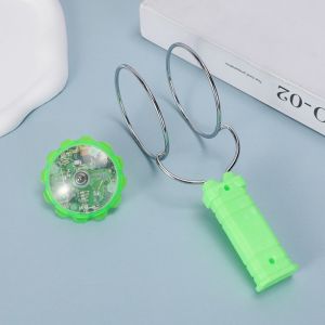 LIVELYN Nhựa Con quay từ tính Hấp phụ từ tính Với đèn LED nhiều màu sắc Con quay tự động phát sáng Thú vị Con quay hồi chuyển quay tay Đồ chơi ngoài trời/trong nhà