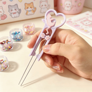 TIEZI STUDIO Cat Perler Bead Placement Pen High Quality Convenience Fuse Bead Double  Tool DIY Handheld Tool Long Double  Pen DIY