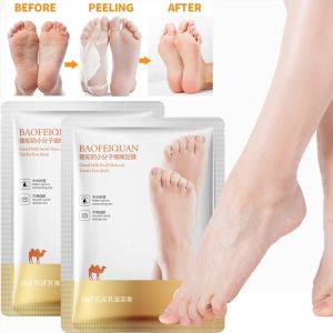 Camel Milk Foot Mask Peeling Feet Mask Exfoliating Socks Scrub for Pedicure Anti Crack Heel Remove Dead Skin Foot Patch