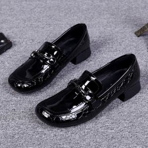 Free Shipping 2026 Spring New WomenS Shoes Patent Leather Flat Slip-On Loafers Versatile Small Leather Shoes