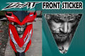 HONDA BEAT FRONT STICKER / HONDA BEAT ACCESSORIES / HONDA BEAT DECALS / HONDA BEAT STICKER / STICKER / DECALS. 