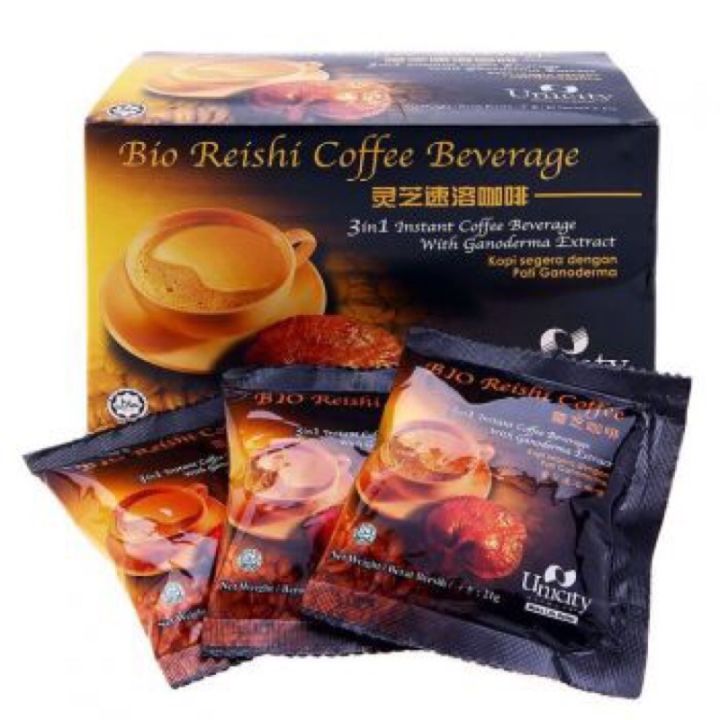 Unicity Bio Reishi Coffee (ยูนิซิตี้ กาแฟเห็ดหลินจือ 20 ซอง) | Lazada.co.th