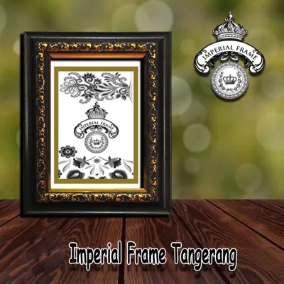 Bingkai Figura Frame Foto 4R (10X15 CM) Ukir Gold/Cokelat/Silver