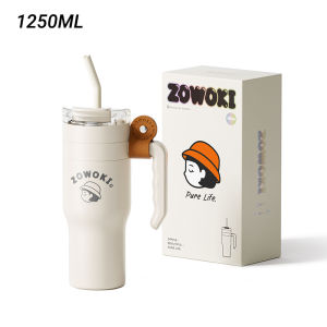 Zowoki Q15 Stainless Steel Thermos Tumbler with Straw (1250ml)