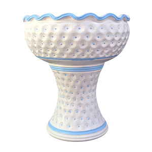 อ่างน้ำดินเผา 16นิ้ว พร้อมขาตั้ง อ่างดินเผาเลี้ยงปลา อ่างดินเผาปลูกบัว อ่างดินเผาเคลือบ กระถางต้นไม้