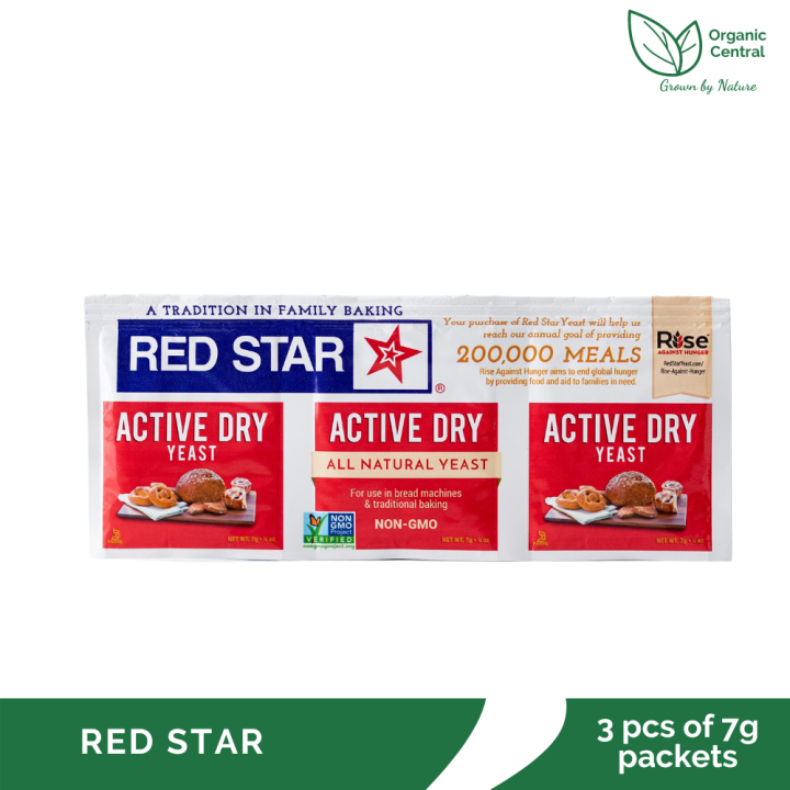 Red Star Active Dry Yeast 21g (3 pcs of 7g packets)