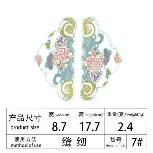 Bordir Coin Belah Aplikasi Ethnic Mix New Model Stiker Bordir