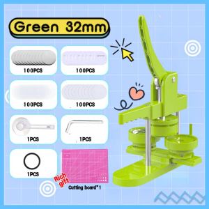 Pin Maker Button Pin Machine Set Badge Maker Handmade Badge Punch Press Full Kit