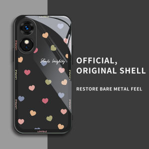 สำหรับ Oppo A17 & Oppo A17 4G เคสศัพท์ป้องกันการตกที่มีหัวใจเล็กๆ มากมาย สไตล์ทันสมัย