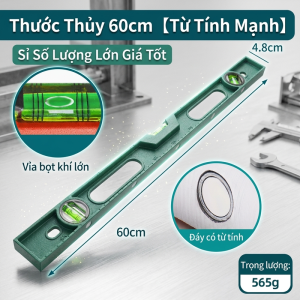 ⚡Miễn Phí Vận Chuyển⚡Thước nivo cân bằng nhôm đúc nguyên khối độ chính xác cao có nam châm hàng chính hãng