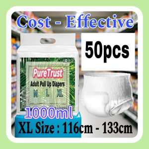 PureTrust Brand  Adult Pull Up Diapers With Super Absorbency  / 50pcs  Per Pack