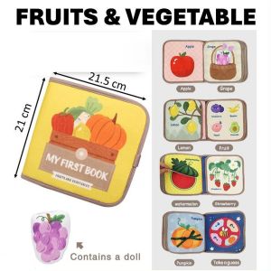 Baby Busy Book Toddler Book Baby Book for 1 year old 2 year old Sensory Book for baby Buku Baby learning book cloth book