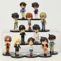 Hi Toy 12pcs/set Detective Conan Conan Edogawa Haibara Ai Kid Hattori Heiji Furuya Rei Akai Shuichi Cute Toys Figure Model Dolls. 