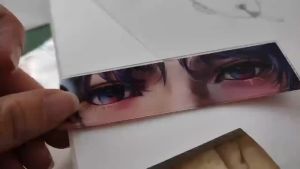 5Pcs/Lot Game Love and Deepspace Acrylic Cards Xavier Zayne Rafayel ralayo Sylus Caleb Eyes Card High-value Eye Reflective Collection Valentines Day Gift