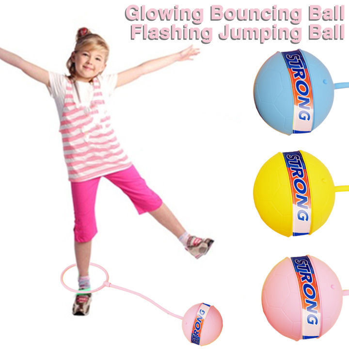 Kids Jumping Ball Fitness Kick Ball Light-up Ankle Skip Ball for Kids ...