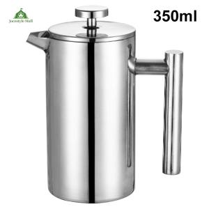 [Jocestyle Mall]Stainless Steel French Press Coffee Maker with Micro-Filter French Press Tea Maker Portable Coffee Pot for Home Travel