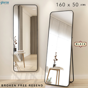 (GLOREX🇲🇾) 5ft x 1.6ft (BROKEN FREE RESEND) Cermin Dinding Murah Bilik/ Cheap Full Body Length Mirror Hanging & Wall Mounted Bedroom/ Changing Room [In Stock & Fast Delivery]