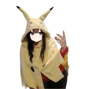 11.11 Anime Cartoon Mimikyu Cosplay Costume Dress Up Outfit Props Halloween Carnival Party Cloak Suit for Adults Cute Pajamas h261026