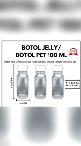 Botol Pet Jelly 100 ml Paket 90 pcs