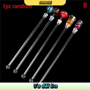 SHNGki Cocktail khuấy uống trộn thanh Set Acrylic Cocktail Mixer Máy xay sinh tố thanh Nguồn cung cấp Swizzle khuấy