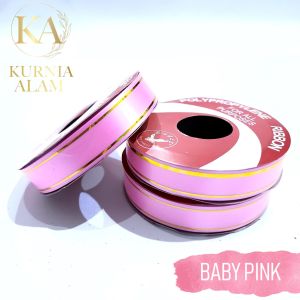 Pita Kado Jepang List Emas Bahan Plastik Ukuran 3/4 inch Per ROLL Aneka Warna Bahan Import