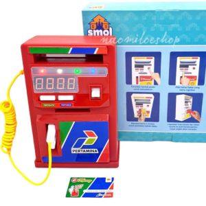 SYARIAH TOYS   REPLIKA POM BENSIN MAINAN ANAK ISI BAHAN BAKAR PERTAMINA NYALA LAMPU SUARA