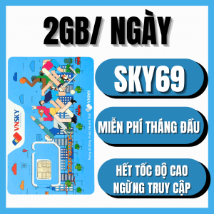Sim 4G Mobifone SKY69 DATA 2GB/1 Ngày - 60GB/1 tháng Sử Dụng Data Tốc Độ Cao 4G  Miễn Phí 1 Tháng Đầu . FREESHIP - CHƯA KÍCH HOẠT.