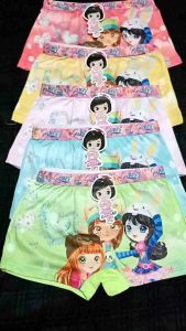 Celana Boxer & Celana Kotak Anak Perempuan 3D Motif Kartun