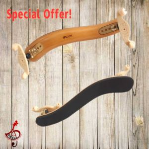 VIOLIN WOODEN SHOULDER REST 4/4 3/4 FOM-VERY GOOD QUALITY HIGH COMFORT