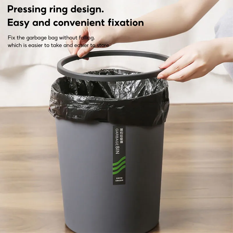 10L Creative pressure Ring Trash Can Large Trash Bin kitchen