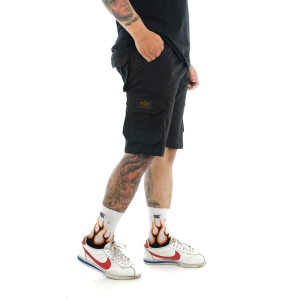 ZWECKOUT LABEL - Short Cargo Pants / Celana Cargo Pendek Pria Jumbo Slimfit Hitam