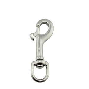 1PCS Marine Grade 316 Stainless Steel Oval Single End Swivel Eye Bolt Snap Hook 65mm 72mm 82mm 91mm For Dog Leash Sucba Diving