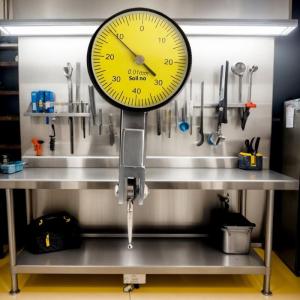 BJ🔩🔧🔗 0-0.8 mét Đo mức độ chính xác quay số chỉ số kiểm tra kỹ thuật số quay số chỉ số phổ linh hoạt từ cơ sở đứng chủ