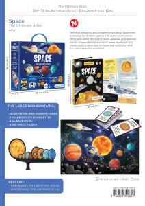 Bộ xếp hình 500 mảnh 2 chủ đề TRÁI ĐÂT và KHÔNG GIAN cho bé từ 7 8 9 10 tuổi chính hãng Sassi