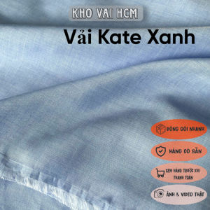 Vải Kate Màu Trơn Khổ 1m5 - Chất Mỏng Vừa Mềm Mại Không Giãn - May Sơmi Làm Lót Áo Kiểu