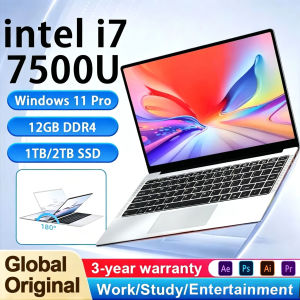 【3 years warranty】2026 New i7 Laptop 14.1 Inch Gaming PC Intel Core i7 7500U 12GB RAM 1TB 2TB SSD Windows 11 Pro Portable Notebook Suitable for Home Learning Office Working Computer