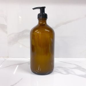 SAMTING PH 500ML Amber Glass Bottle with pump Soap Dispenser