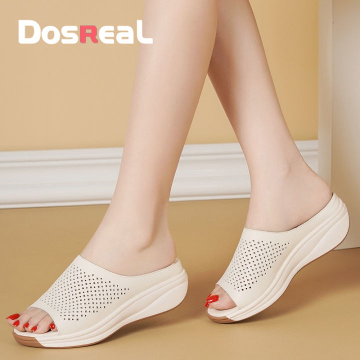Wedge Sandals for Women Half Slippers Summer New Fashion Outwear