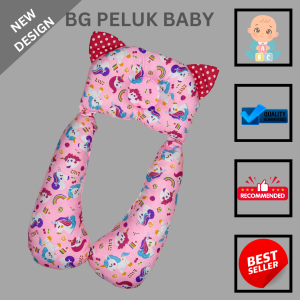 bantal guling peluk bayi karakter katun micro