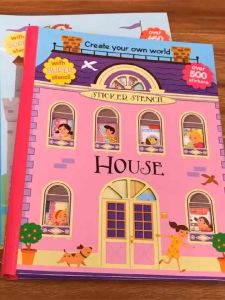 Create Your Own World Stencil Sticker Book (House/Castle)